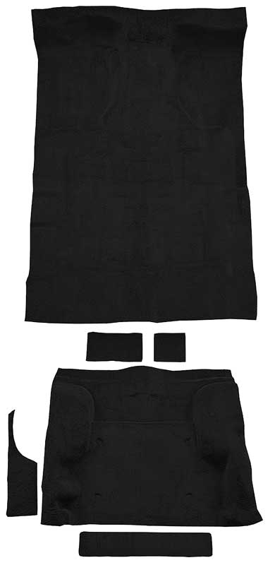 1995-05 Blazer/Jimmy Mid-Size/2-Door Carpet Set Complete Molded Standard Backing Cutpile Black