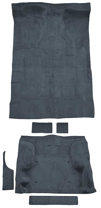 1995-05 Blazer/Jimmy Mid-Size/2-Door Carpet Set Complete Molded Standard Backing Cutpile Crystal Blue