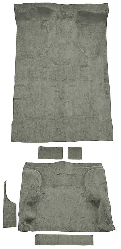 1995-05 Blazer/Jimmy Mid-Size/2-Door Carpet Set Complete Molded Standard Backing Cutpile Med Sand Gray / Neutral
