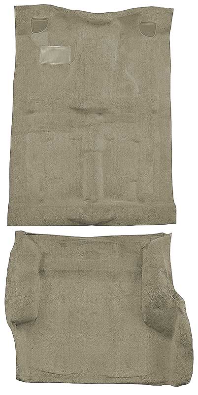 1991-94 S10 Blazer/S15 Jimmy 4-Door Carpet Set Passenger and Cargo Area Molded Standard Backing Cutpile Medium Doeskin