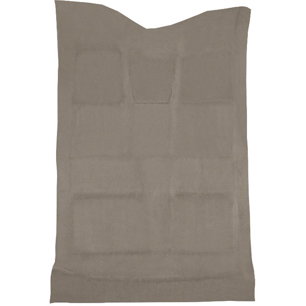 2007-14 Silverado/Sierra/Avalanche Crew Cab Truck Carpet Set Complete w/o Heel Pad Molded Standard Backing Cutpile Gray