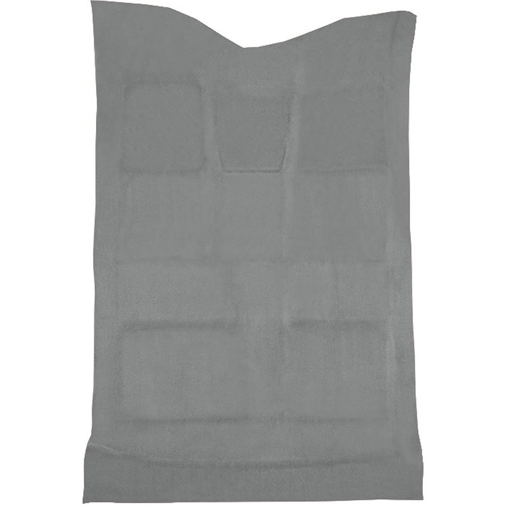 2007-14 Silverado/Sierra/Avalanche Crew Cab Truck Carpet Set Complete w/o Heel Pad Molded Standard Backing Cutpile Medium Gray / Pewter