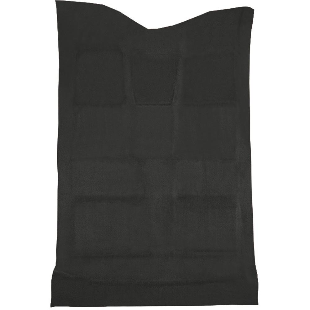 2007-14 Silverado/Sierra/Avalanche Crew Cab Truck Carpet Set Complete w/o Heel Pad Molded Standard Backing Cutpile Ebony