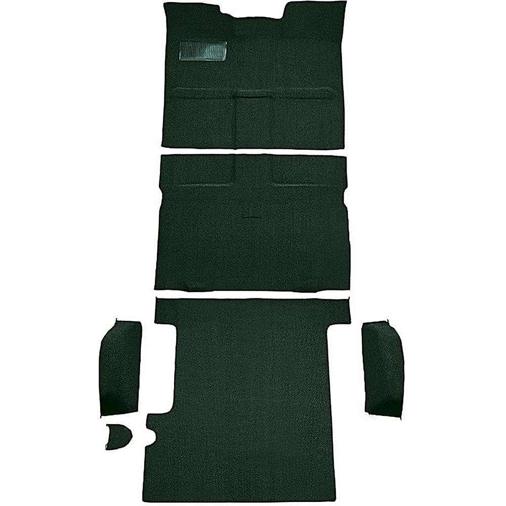 1967-72 Chevrolet, GMC Suburban 3-Door Molded Carpet Set Loop Standard Backing Floor Shift TH400 4WD Dark Green