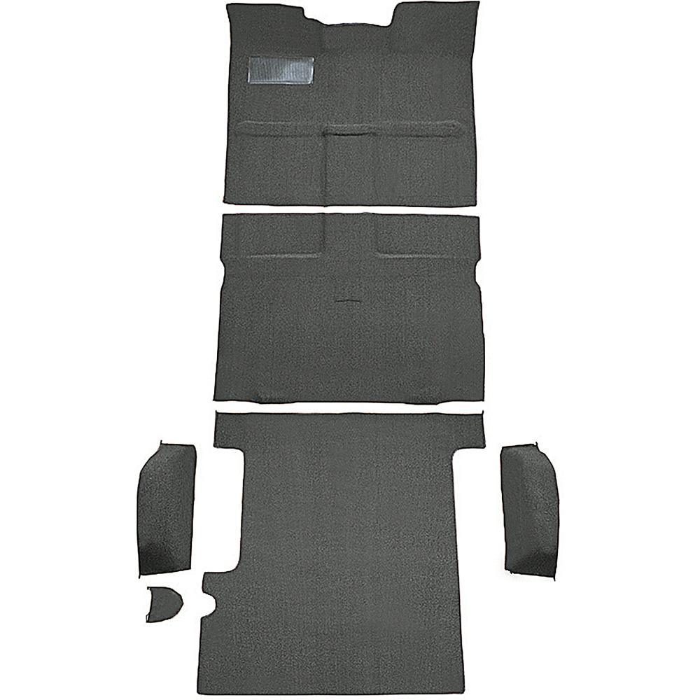 1967-72 Chevrolet, GMC Suburban 3-Door Molded Carpet Set Loop Standard Backing Floor Shift TH400 4WD Gunmetal Gray