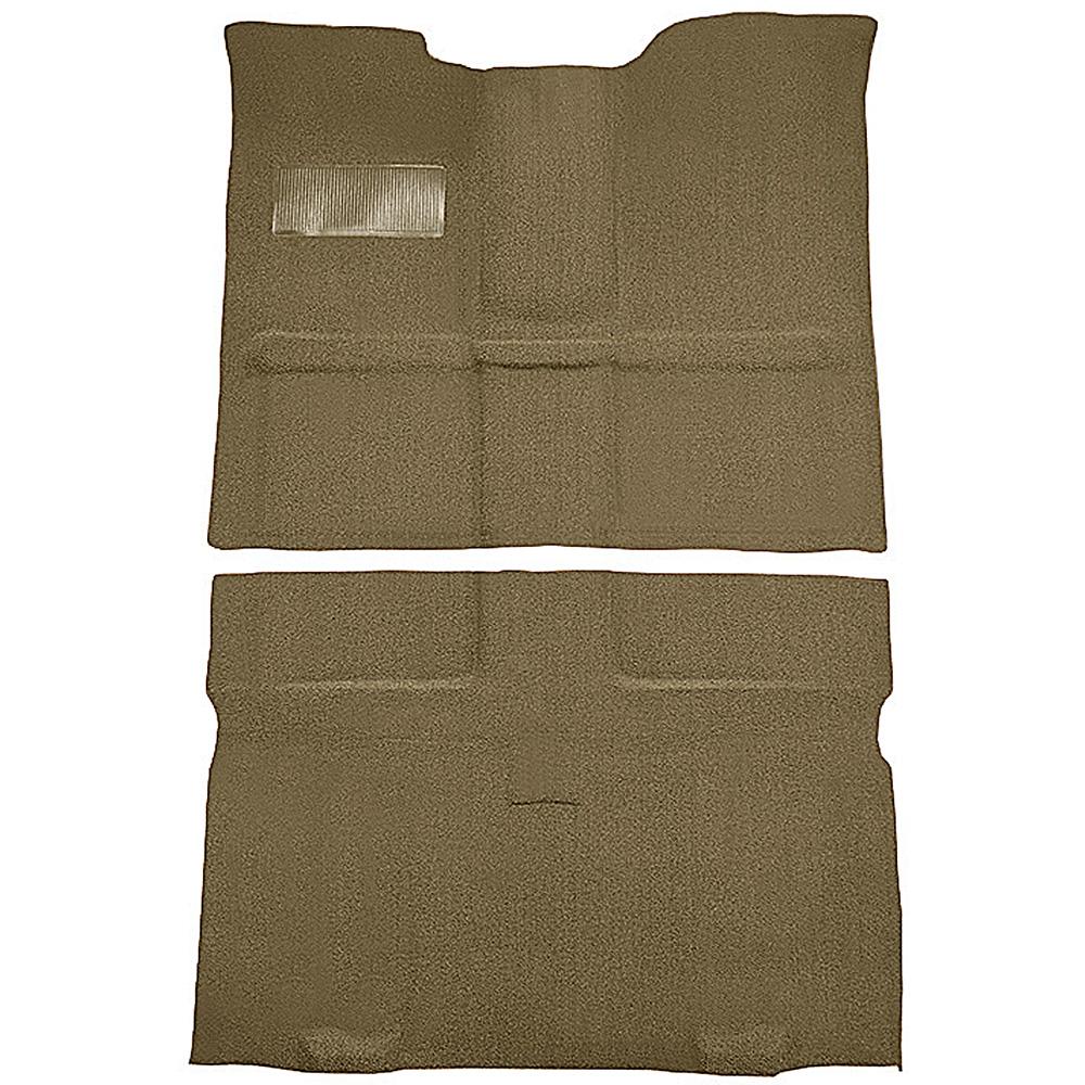 1967-72 Chevrolet, GMC Suburban 3-Door Molded Passenger Area Carpet Set Loop Standard Backing Floor Shift TH400 4WD Gold