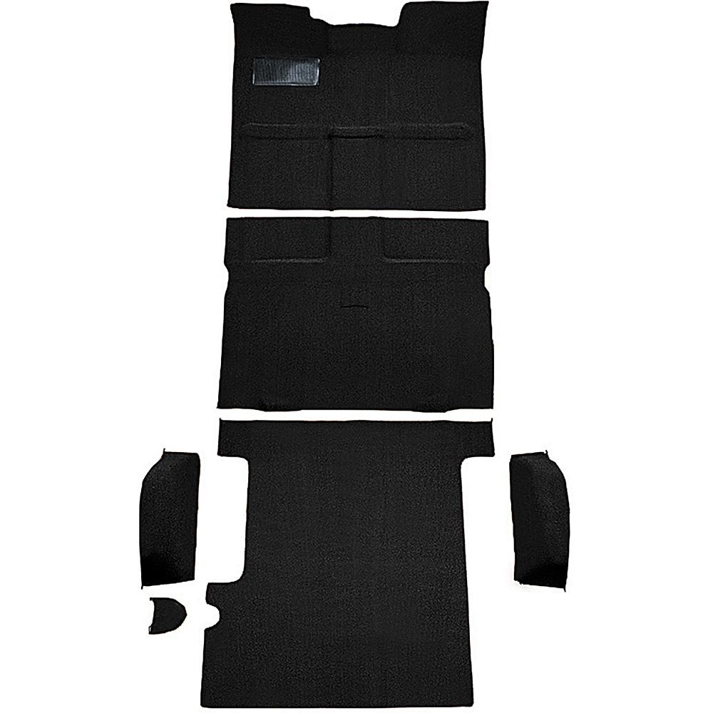 1967-72 Chevrolet, GMC Suburban 3-Door Molded Carpet Kit Loop Standard Backing Column Shift Automatic or 3-Speed Manual 2WD Black
