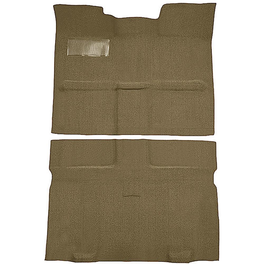 1967-72 Chevrolet, GMC Suburban 3-Door Molded Passenger Area Carpet Kit Loop Standard Backing Column Shift Automatic or 3-Speed Manual 2WD Gold
