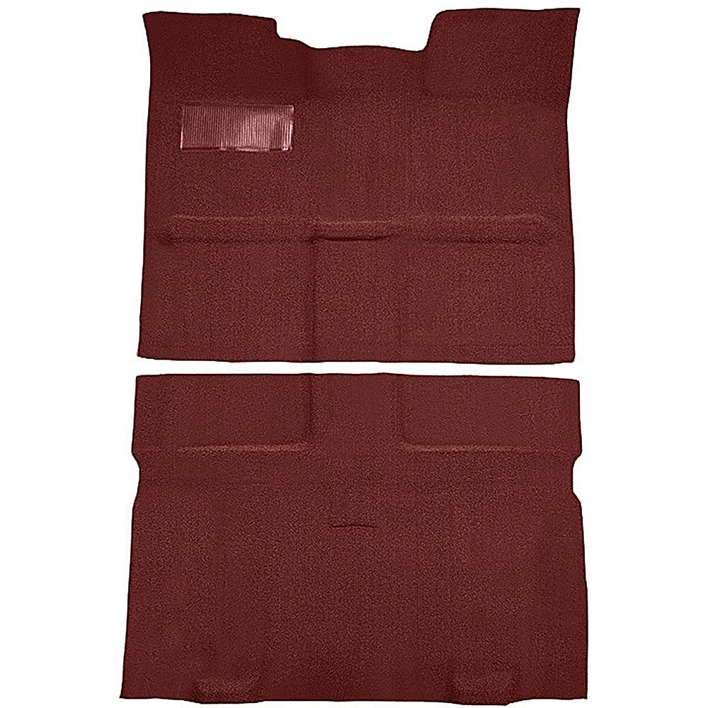 1967-72 Chevrolet, GMC Suburban 3-Door Molded Passenger Area Carpet Kit Loop Standard Backing Column Shift Automatic or 3-Speed Manual 2WD Maroon