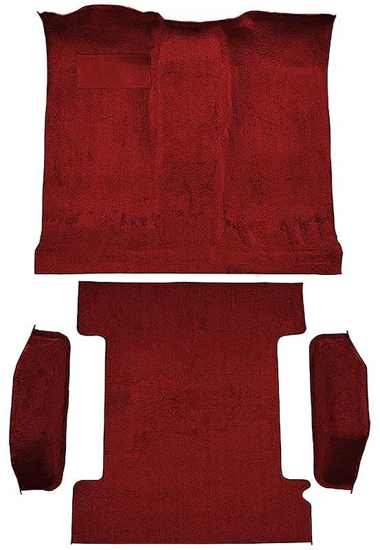 1974-77 K5 Blazer, Jimmy 2-Door Molded Carpet Kit Cut Pile Standard Backing Column & Floor Shift Automatic or Manual 2WD/4WD Oxblood