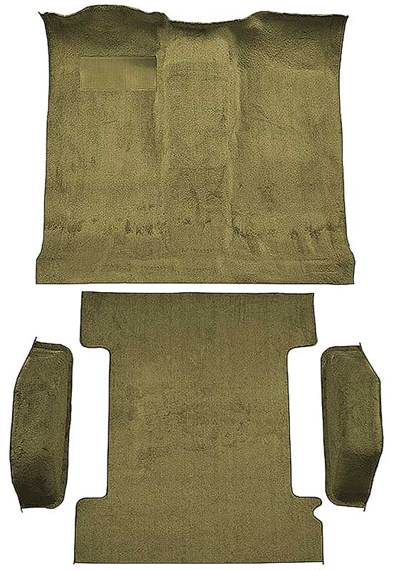 1974-77 K5 Blazer, Jimmy 2-Door Molded Carpet Kit Cut Pile Standard Backing Column & Floor Shift Automatic or Manual 2WD/4WD Buckskin