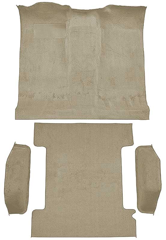 1974-77 K5 Blazer, Jimmy 2-Door Molded Carpet Kit Cut Pile Standard Backing Column & Floor Shift Automatic or Manual 2WD/4WD Caramel
