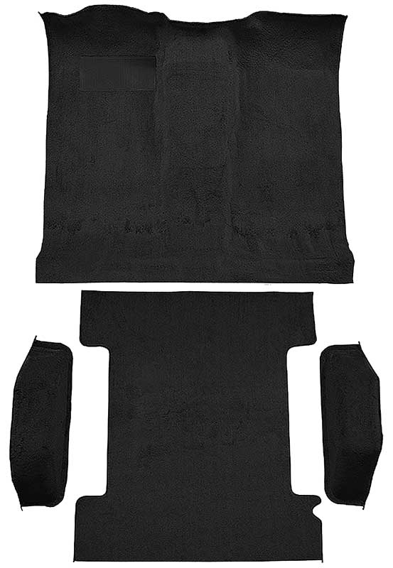 1974-77 K5 Blazer, Jimmy 2-Door Molded Carpet Kit Cut Pile Standard Backing Column & Floor Shift Automatic or Manual 2WD/4WD Charcoal