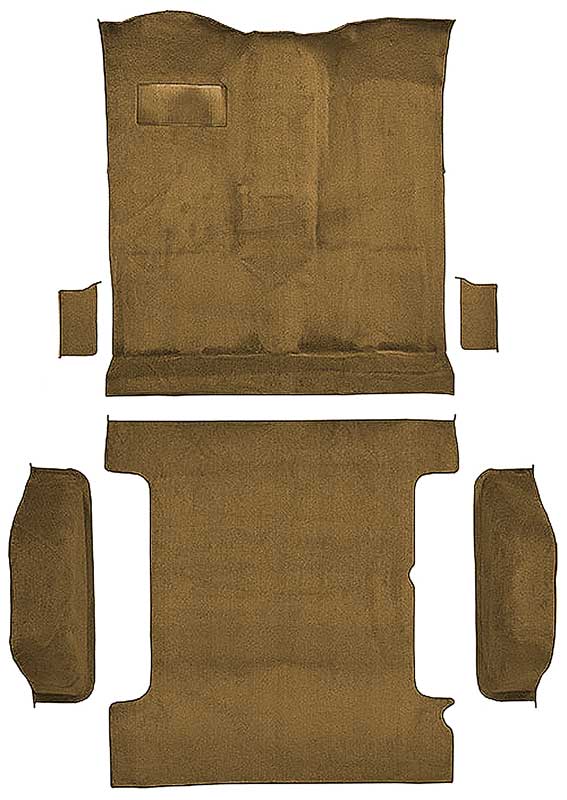 1978-80 K5 Blazer, Jimmy 2-Door Molded Carpet Kit Cut Pile Standard Backing Column & Floor Shift Automatic or Manual 2WD/4WD Saddle