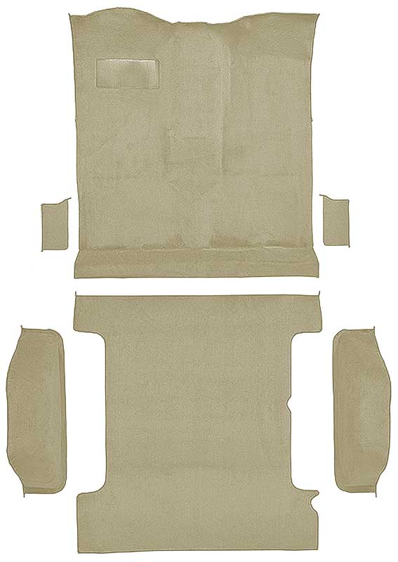 1978-80 K5 Blazer, Jimmy 2-Door Molded Carpet Kit Cut Pile Standard Backing Column & Floor Shift Automatic or Manual 2WD/4WD Caramel