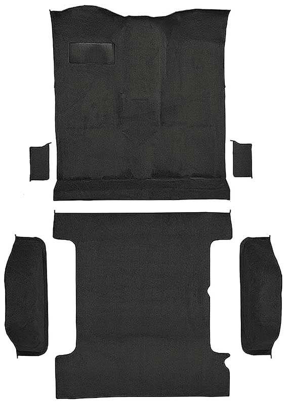 1978-80 K5 Blazer, Jimmy 2-Door Molded Carpet Kit Cut Pile Standard Backing Column & Floor Shift Automatic or Manual 2WD/4WD Charcoal