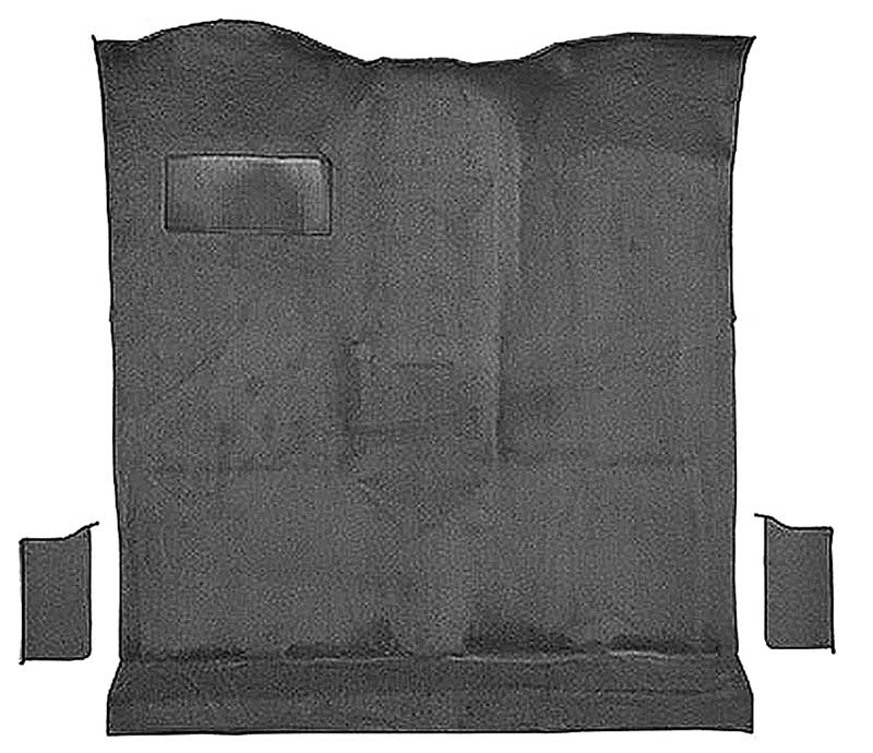 1978-80 K5 Blazer, Jimmy 2-Door Molded Passenger Area Carpet Kit Cut Pile Standard Backing Column & Floor Shift Automatic or Manual 2WD/4WD Dark Gray