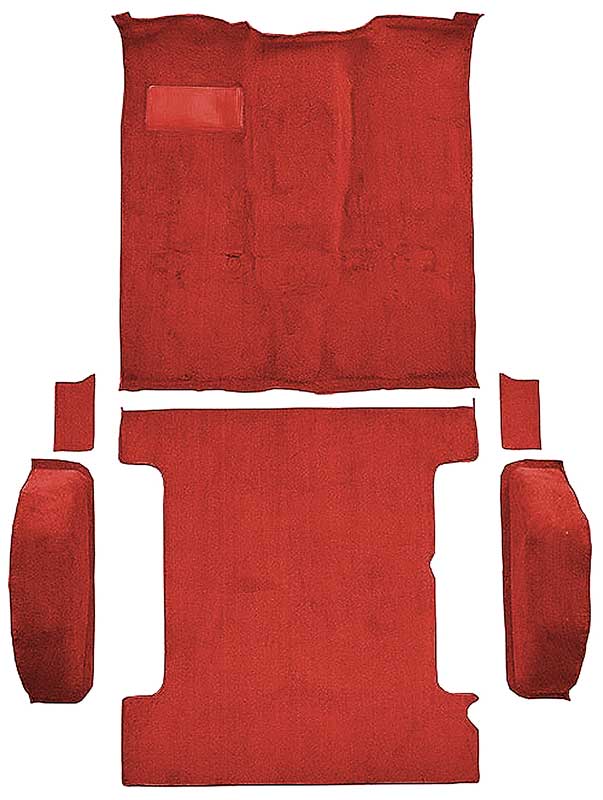 1981-91 K5 Blazer, Jimmy 2-Door Molded Carpet Kit Cut Pile Standard Backing Column & Floor Shift Automatic or Manual 2WD/4WD Maple / Canyon