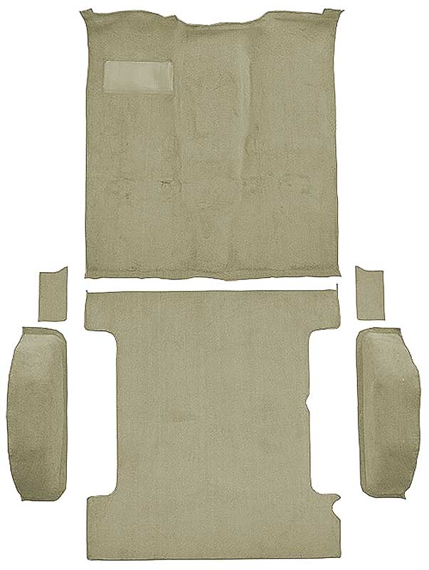 1981-91 K5 Blazer, Jimmy 2-Door Molded Carpet Kit Cut Pile Standard Backing Column & Floor Shift Automatic or Manual 2WD/4WD Medium Doeskin