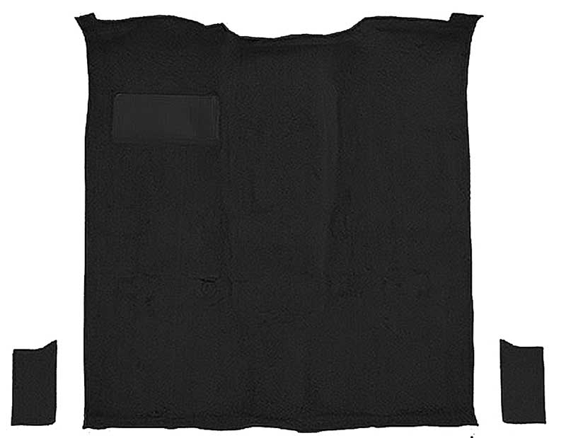 1981-91 K5 Blazer, Jimmy 2-Door Molded Passenger Area Carpet Kit Cut Pile Standard Backing Column & Floor Shift Automatic or Manual 2WD/4WD Black