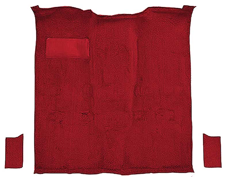 1981-91 K5 Blazer, Jimmy 2-Door Molded Passenger Area Carpet Kit Cut Pile Standard Backing Column & Floor Shift Automatic or Manual 2WD/4WD Oxblood