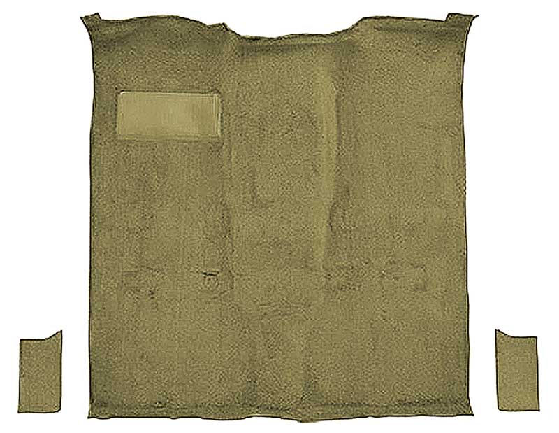 1981-91 K5 Blazer, Jimmy 2-Door Molded Passenger Area Carpet Kit Cut Pile Standard Backing Column & Floor Shift Automatic or Manual 2WD/4WD Cognac
