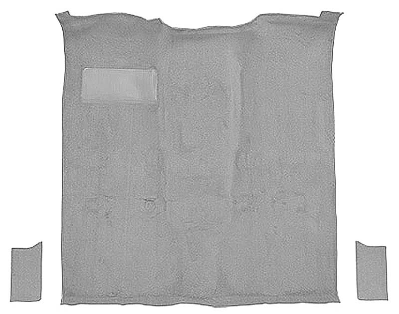 1981-91 K5 Blazer, Jimmy 2-Door Molded Passenger Area Carpet Kit Cut Pile Standard Backing Column & Floor Shift Automatic or Manual 2WD/4WD Silver