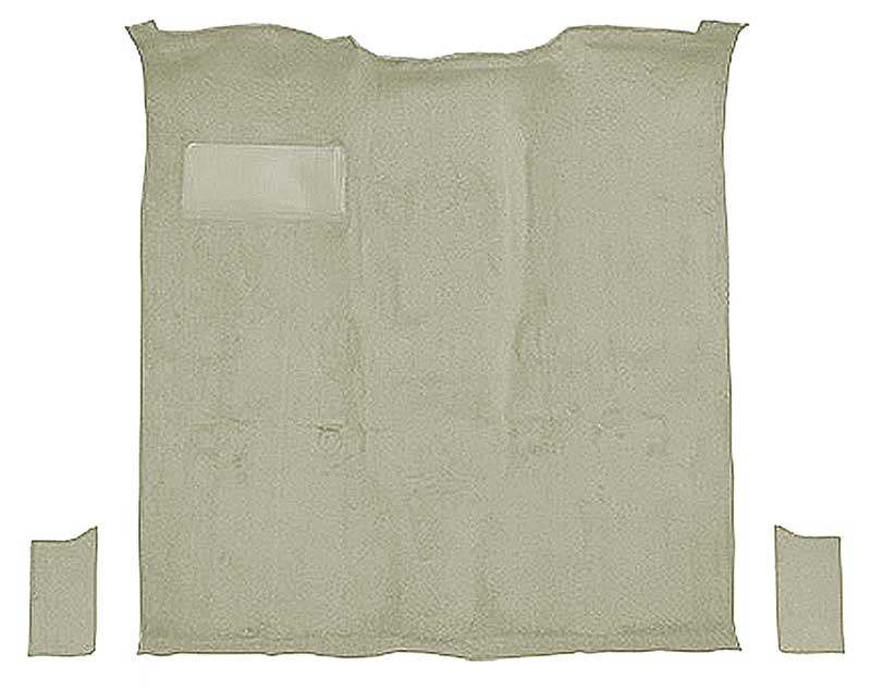 1981-91 K5 Blazer, Jimmy 2-Door Molded Passenger Area Carpet Kit Cut Pile Standard Backing Column & Floor Shift Automatic or Manual 2WD/4WD Almond