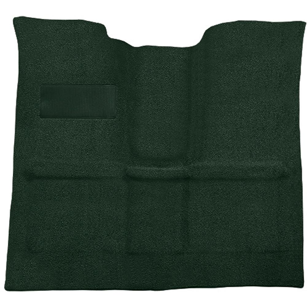 1967-72 Chevrolet, GMC Pickup Regular Cab Molded Carpet Set Loop Standard Backing Floor Shift TH400 High Hump 4WD Dark Green
