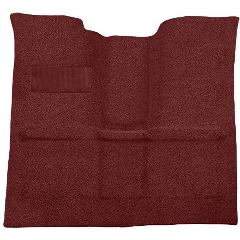 1967-72 Chevrolet, GMC Pickup Regular Cab Molded Carpet Set Loop Standard Backing Floor Shift TH400 High Hump 4WD Maroon
