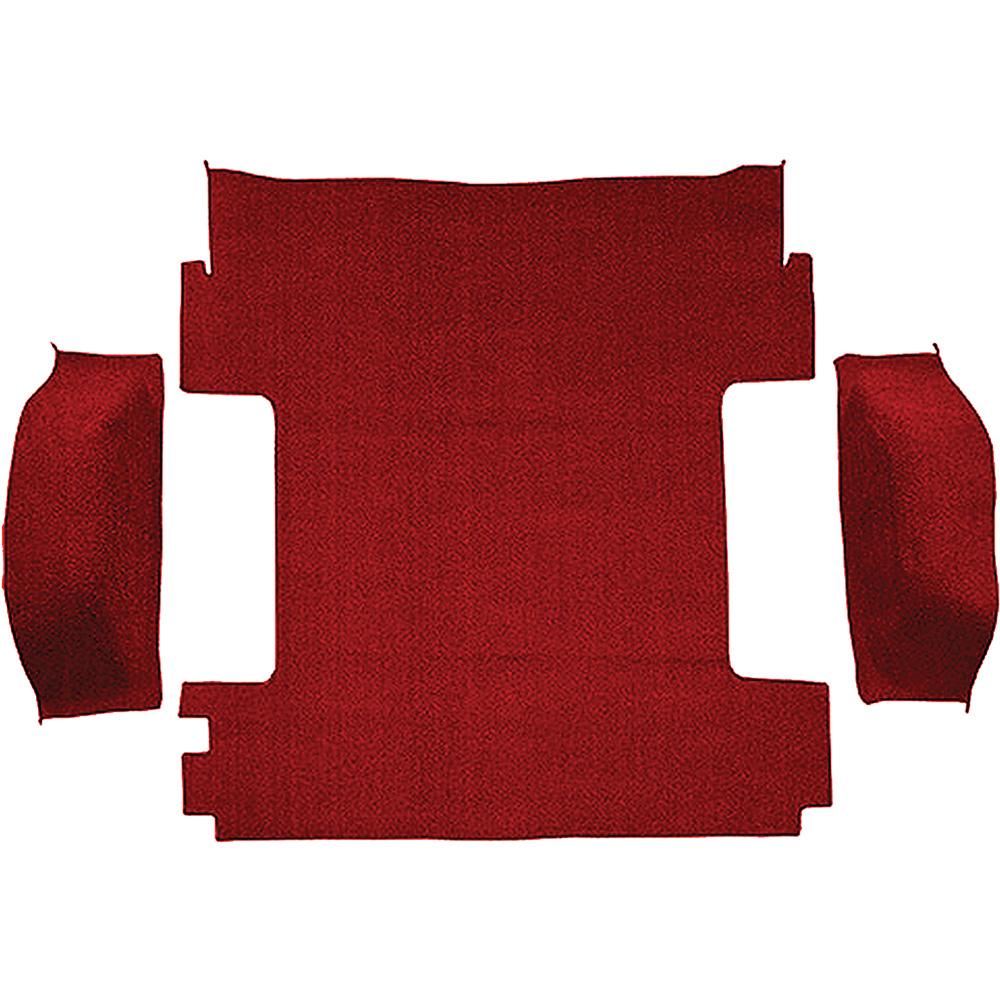 1969-72 Blazer/Jimmy Except CST Carpet Cargo Area 3-Piece Set Molded Wheel Well Covers Standard Backing Loop Red