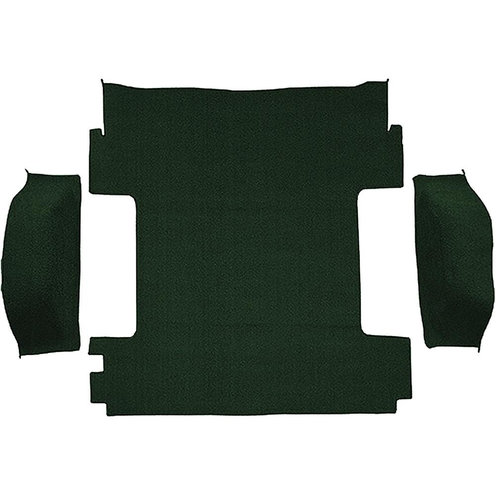1969-72 Blazer/Jimmy Except CST Carpet Cargo Area 3-Piece Set Molded Wheel Well Covers Standard Backing Loop Dark Green