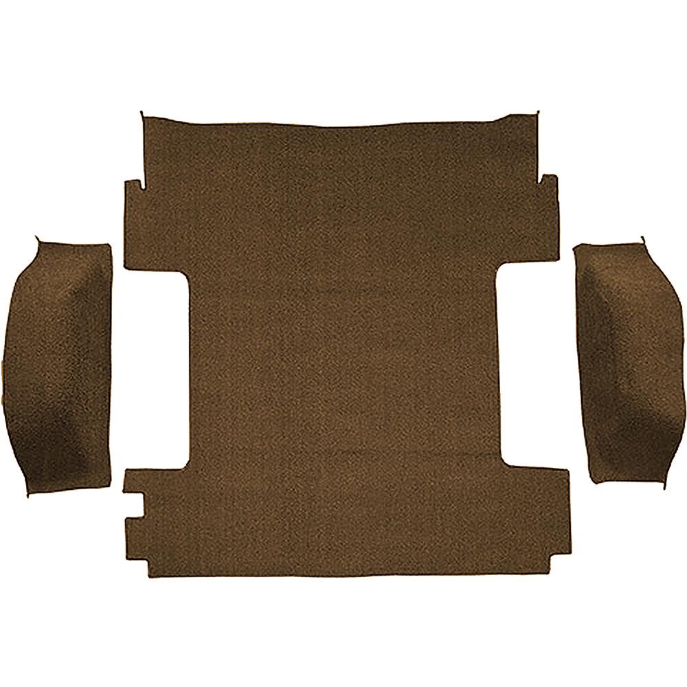 1969-72 Blazer/Jimmy Except CST Carpet Cargo Area 3-Piece Set Molded Wheel Well Covers Standard Backing Loop Dark Saddle