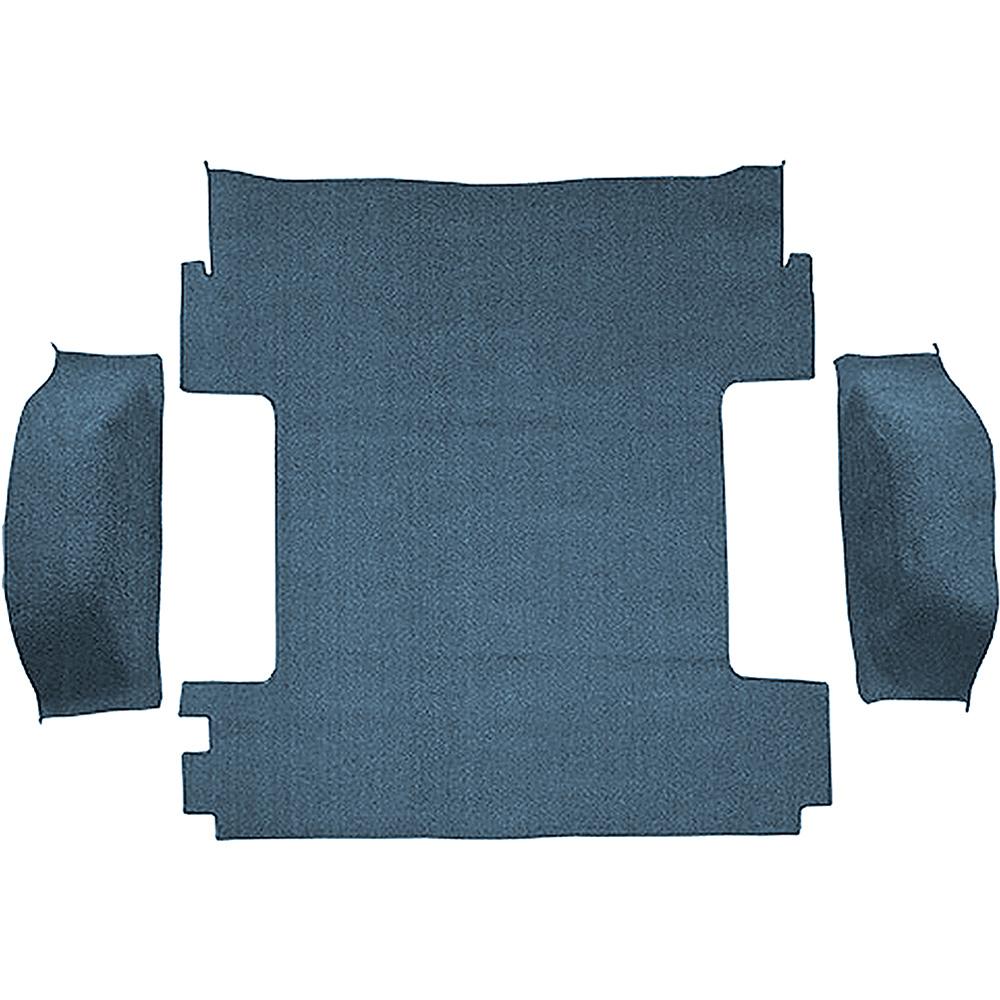 1969-72 Blazer/Jimmy Except CST Carpet Cargo Area 3-Piece Set Molded Wheel Well Covers Standard Backing Loop Medium Blue