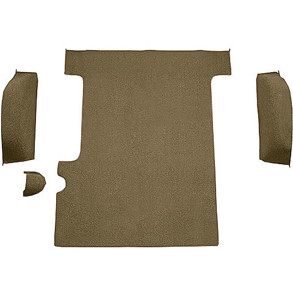 1967-72 Chevrolet/GMC Suburban Carpet Cargo Area 4-Piece Set Molded Wheel Well Covers Standard Backing Loop Gold