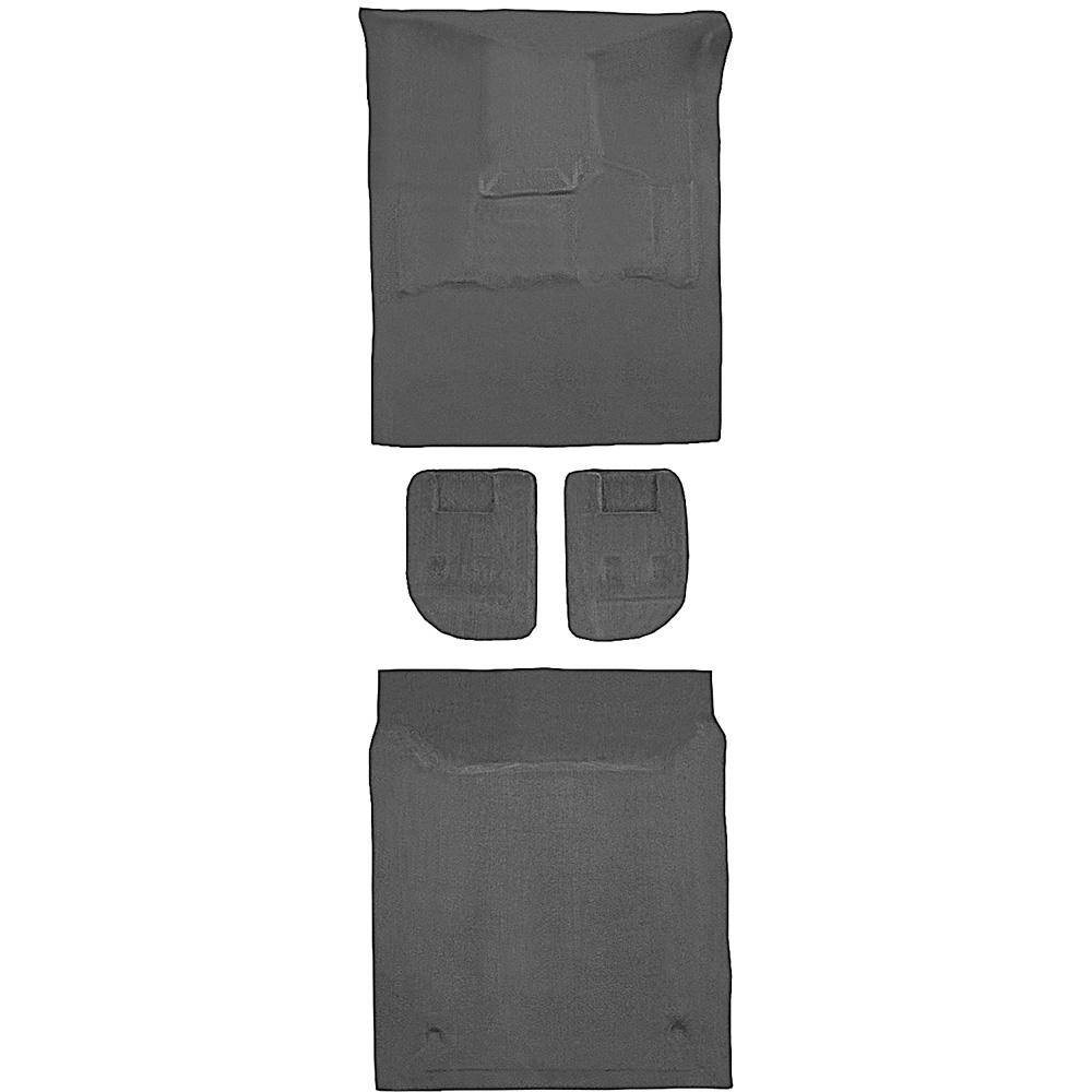 2007-09 Suburban/Yukon XL 4-Door w/ 2nd Row Bucket Seats Carpet Set Passenger and Cargo Area w/ Mount Cover w/o Heel Pad Molded Standard Backing Cutpile Black