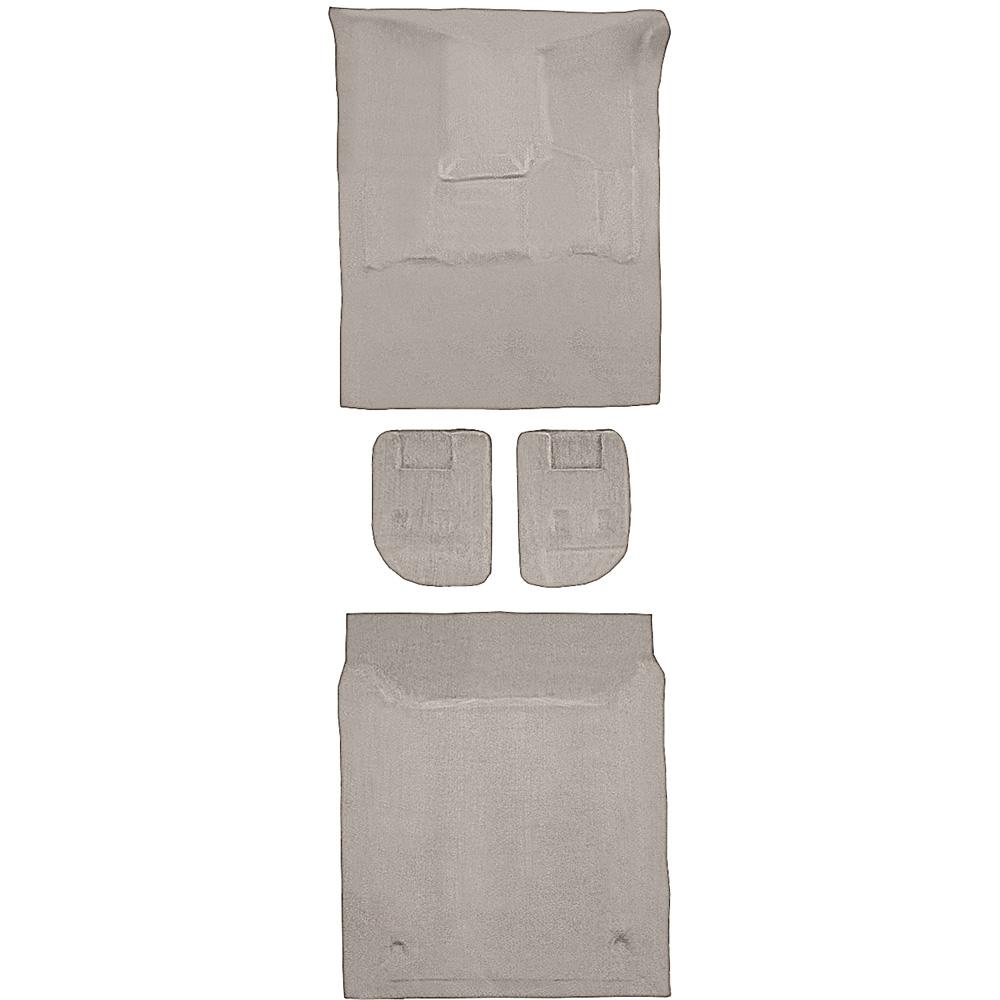 2007-09 Suburban/Yukon XL 4-Door w/ 2nd Row Bucket Seats Carpet Set Passenger and Cargo Area w/ Mount Cover w/o Heel Pad Molded Standard Backing Cutpile Gray