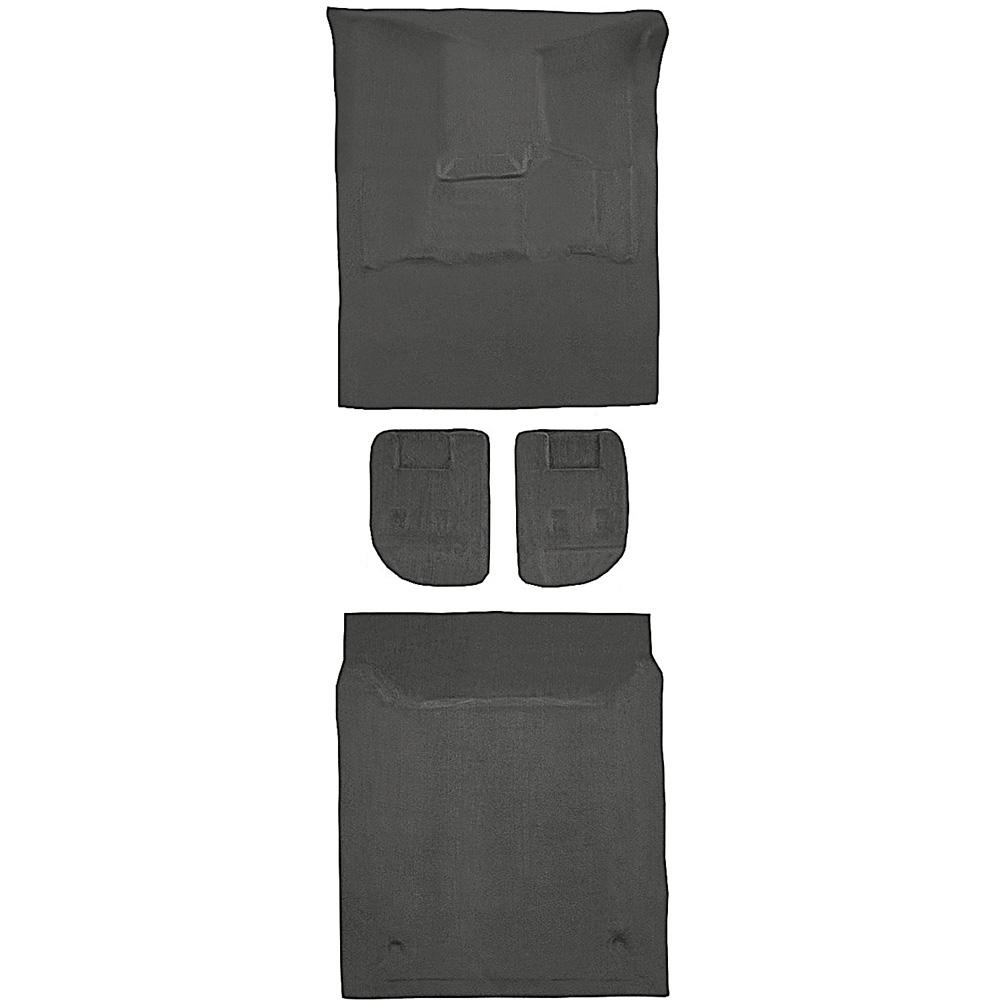 2007-09 Suburban/Yukon XL 4-Door w/ 2nd Row Bucket Seats Carpet Set Passenger and Cargo Area w/ Mount Cover w/o Heel Pad Molded Standard Backing Cutpile Ebony