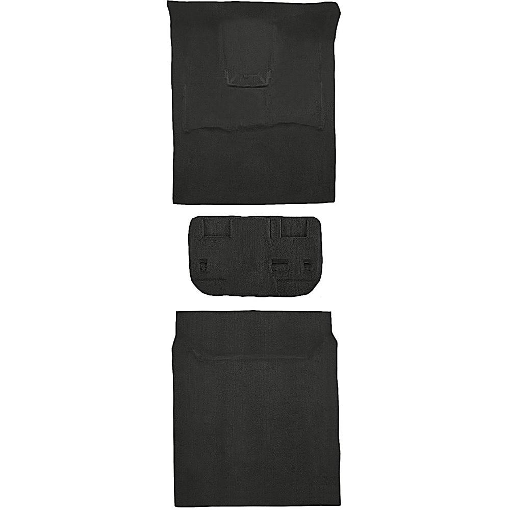 2007-09 Suburban/Yukon XL 4-Door w/ 2nd Row 60/40 Seat Carpet Set Mount Cover Complete w/o Heel Pad Molded Standard Backing Cutpile Ebony
