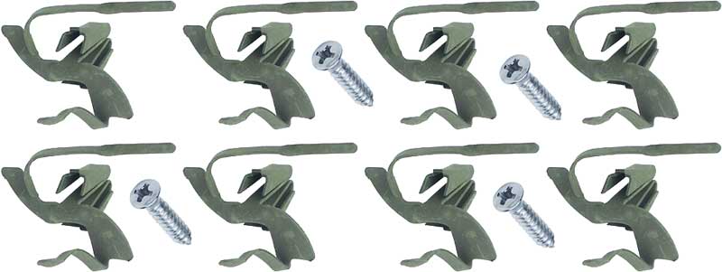 1969-72 Chevy Pickup, Blazer, Jimmy Tail Light Bezel Mounting Clip Set with Screws