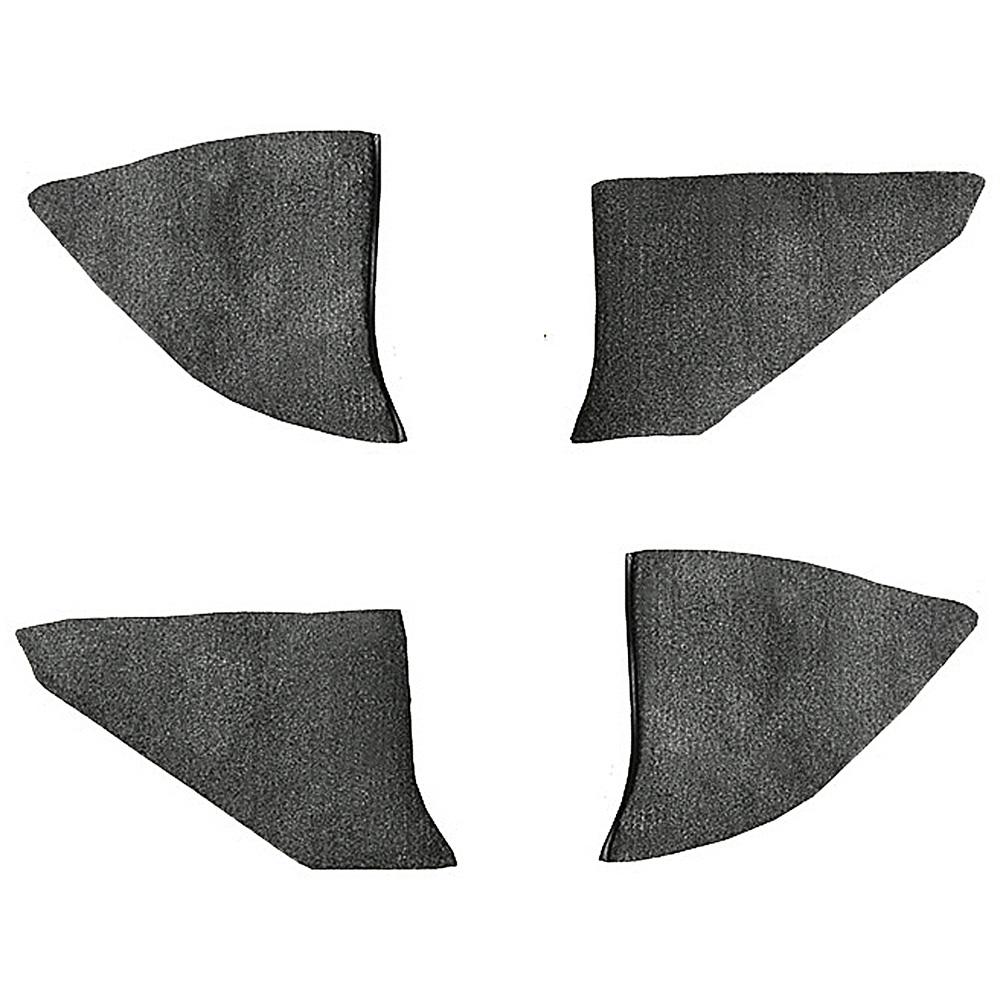 1973-74 Chevrolet/GMC Truck Carpet Kick Panel Inserts w/o Cardboard Backing Loop Gunmetal Gray