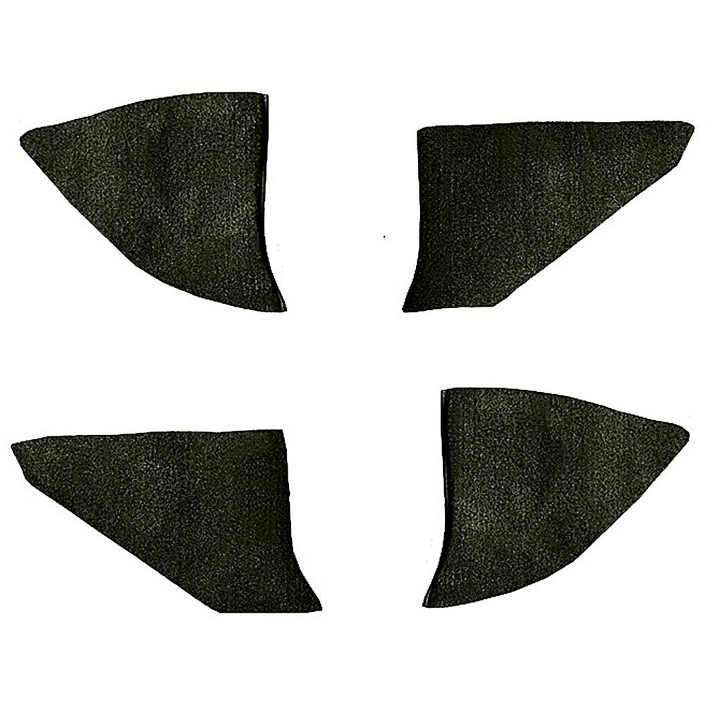 1973-74 Chevrolet/GMC Truck Carpet Kick Panel Inserts w/o Cardboard Backing Loop Dark Olive Green