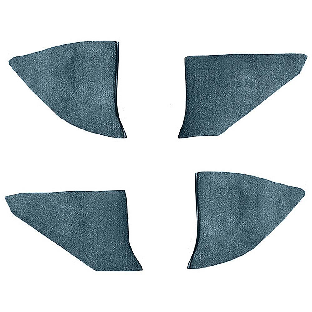 1973-74 Chevrolet/GMC Truck Carpet Kick Panel Inserts w/o Cardboard Backing Loop Medium Blue