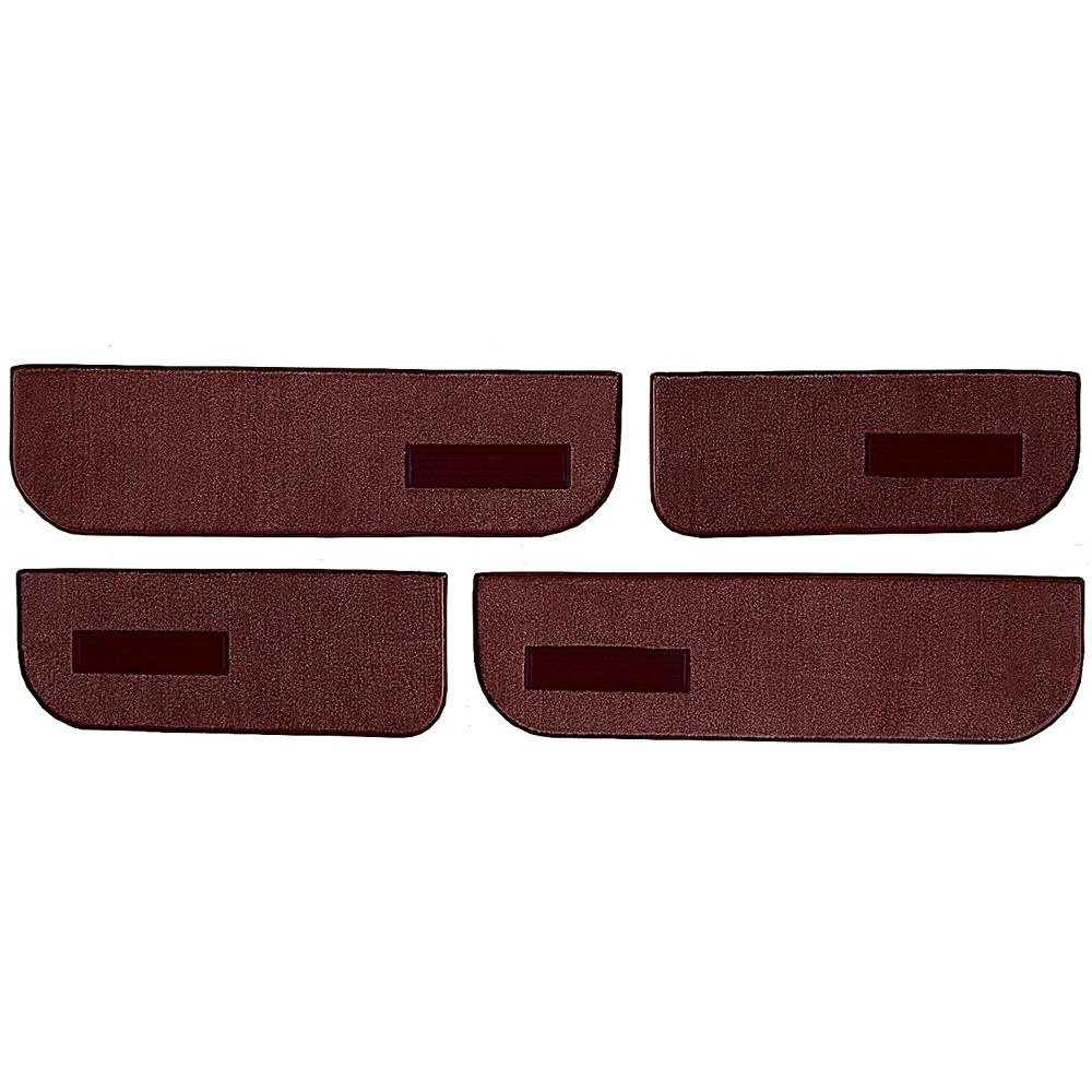 1974-87 Chevrolet/GMC Crew Cab Truck Carpet Door Panel Inserts w/ Cardboard Backing w/ Vents 4-Piece Cutpile Maroon