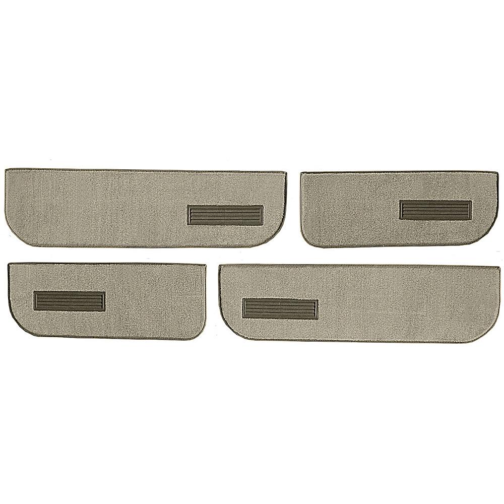1974-87 Chevrolet/GMC Crew Cab Truck Carpet Door Panel Inserts w/ Cardboard Backing w/ Vents 4-Piece Cutpile Caramel