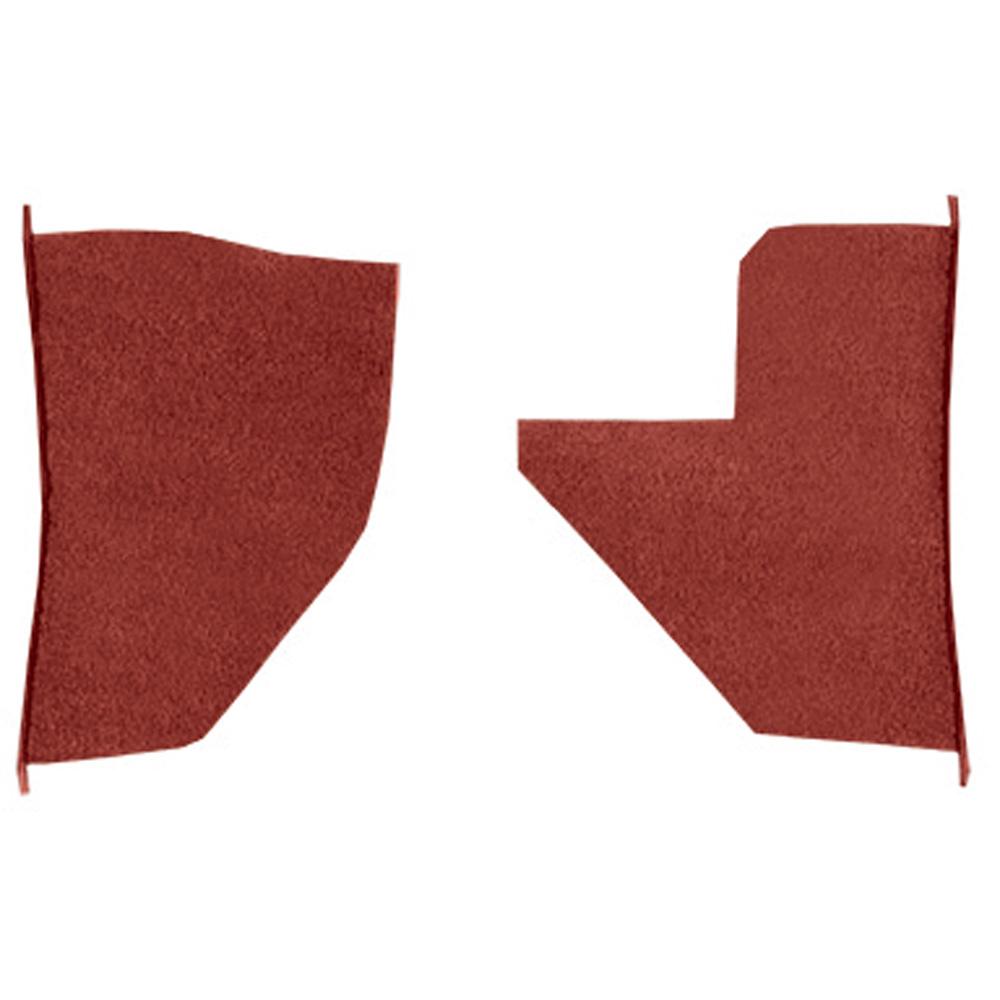 1955-59 Chevrolet/GMC Truck Carpet Kick Panel Inserts w/o Cardboard Backing Loop Red