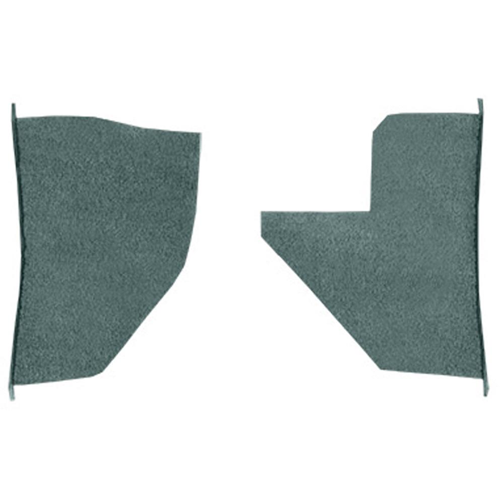 1955-59 Chevrolet/GMC Truck Carpet Kick Panel Inserts w/o Cardboard Backing Loop Aqua