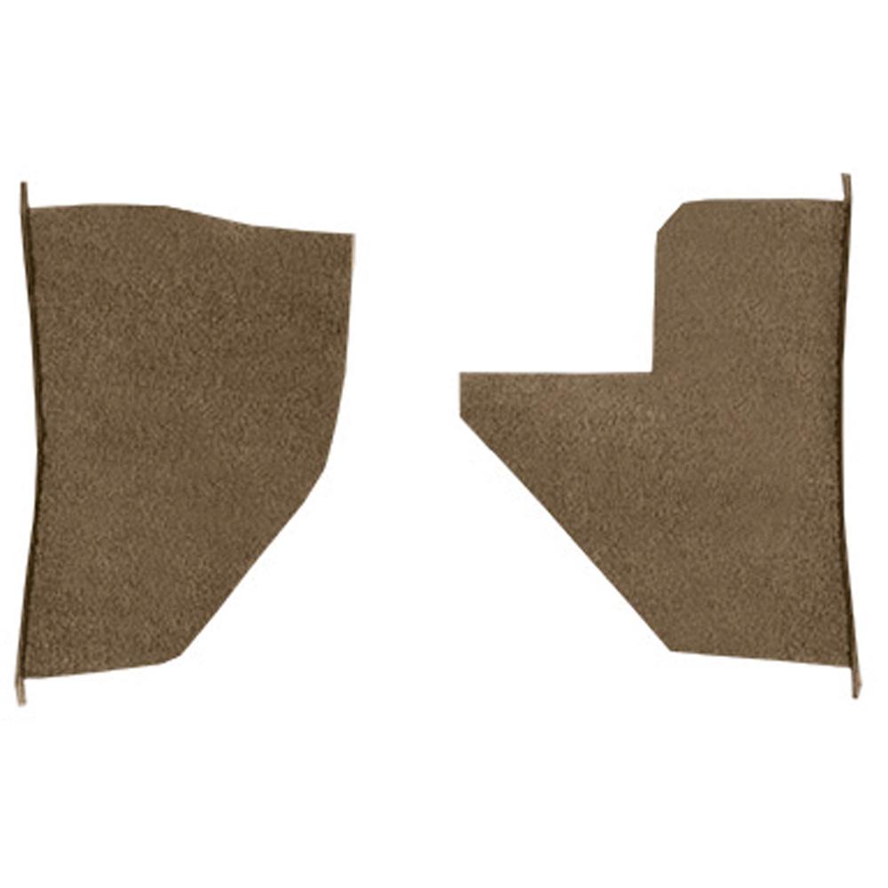1955-59 Chevrolet/GMC Truck Carpet Kick Panel Inserts w/o Cardboard Backing Loop Medium Saddle