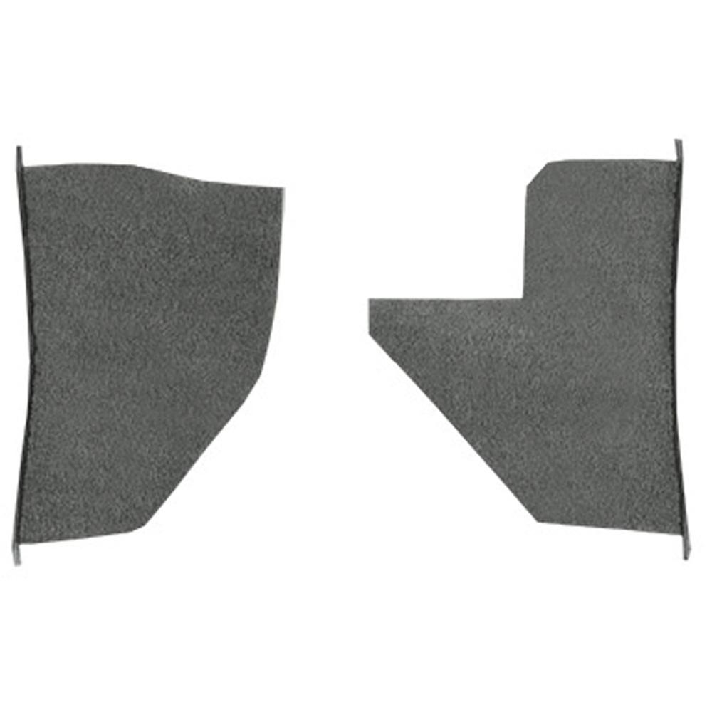 1955-59 Chevrolet/GMC Truck Carpet Kick Panel Inserts w/o Cardboard Backing Loop Gunmetal Gray