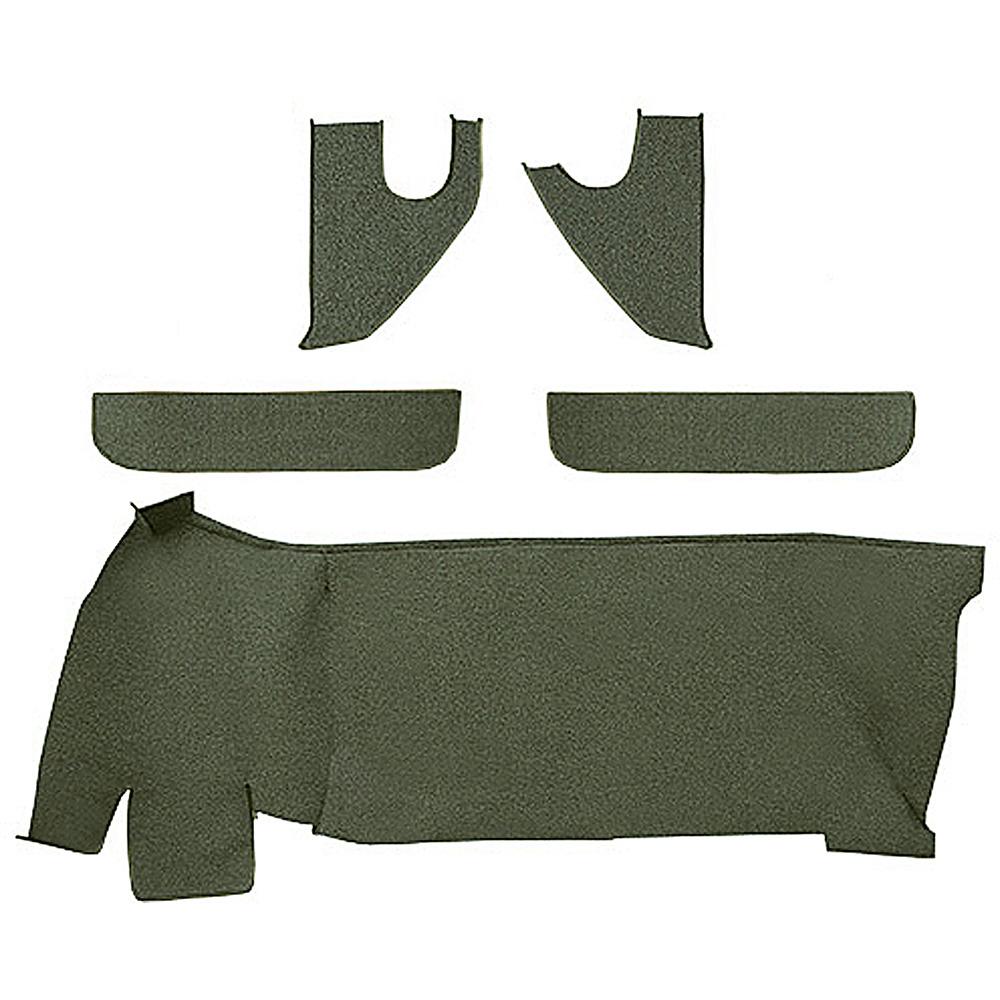 1967-72 Chevrolet/GMC Truck Carpet Accessory Set w/ Gas Tank, Door & Kick Panels Loop Moss Green